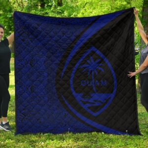 Guam Coat Of Arms Polynesian Premium Quilt  Circle Style  03 J2  Quilt